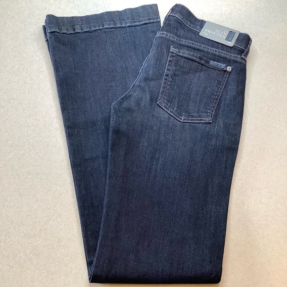 7 For All Mankind Jeans 29X36 Slim Trouser In Lockheed NWT! - Picture 2 of 6
